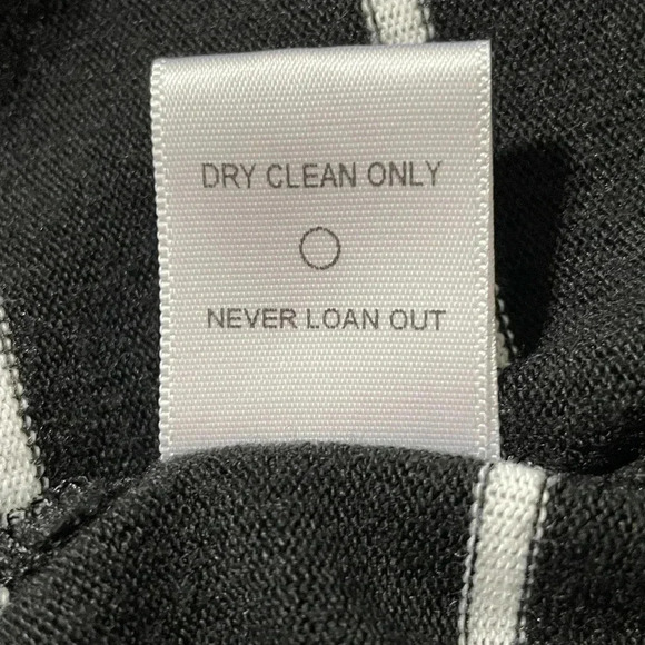 Nation LTD Womens M Striped Long Sleeve Top T-Shirt Modal Black White FLAW - Picture 6 of 10